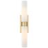 Downtown Urban Boreas 24"H Brushed Brass 2-Light Wall Sconce