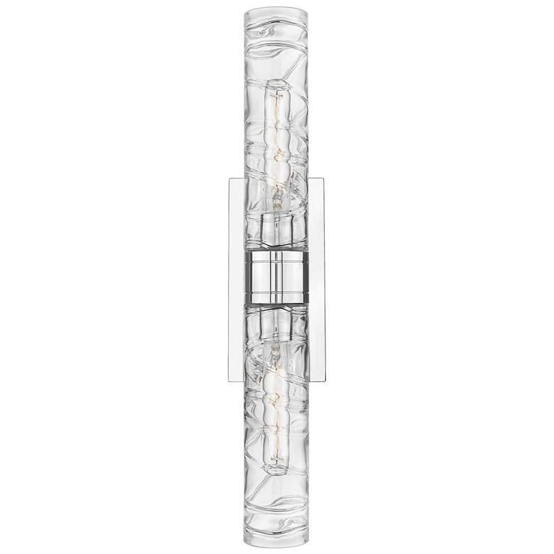 Image 1 Downtown Urban Boreas 24"H Polished Chrome 2-Light Sconce