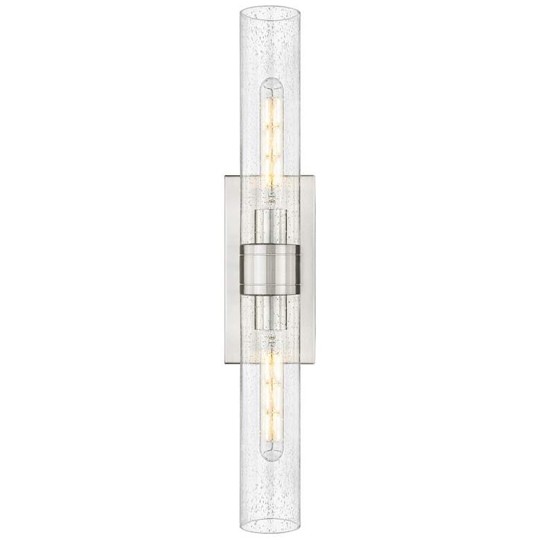 Image 1 Downtown Urban Boreas 24"H Satin Nickel 2-Light Wall Sconce