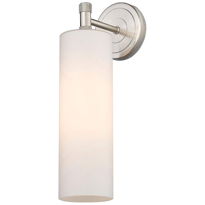 Image 2 Downtown Urban Crown Point 15 1/2"H Satin Nickel Wall Sconce