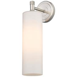 Downtown Urban Crown Point 15 1/2"H Satin Nickel Wall Sconce