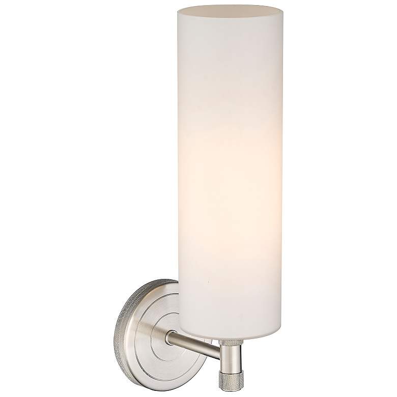 Image 3 Downtown Urban Crown Point 15 1/2"H Satin Nickel Wall Sconce more views