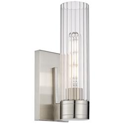 Downtown Urban Empire 12 3/4" High Satin Nickel Wall Sconce
