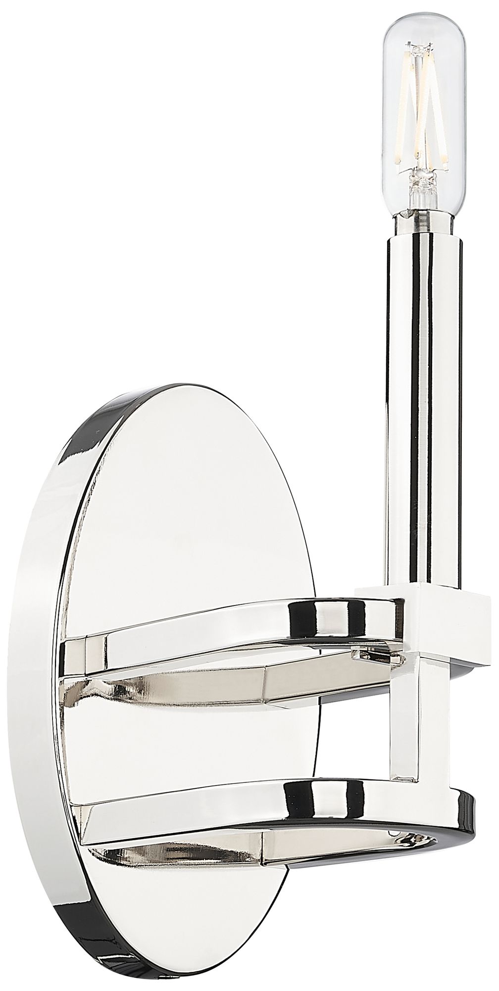 Downtown Urban Lexington 8" High Polished Nickel Wall Sconce