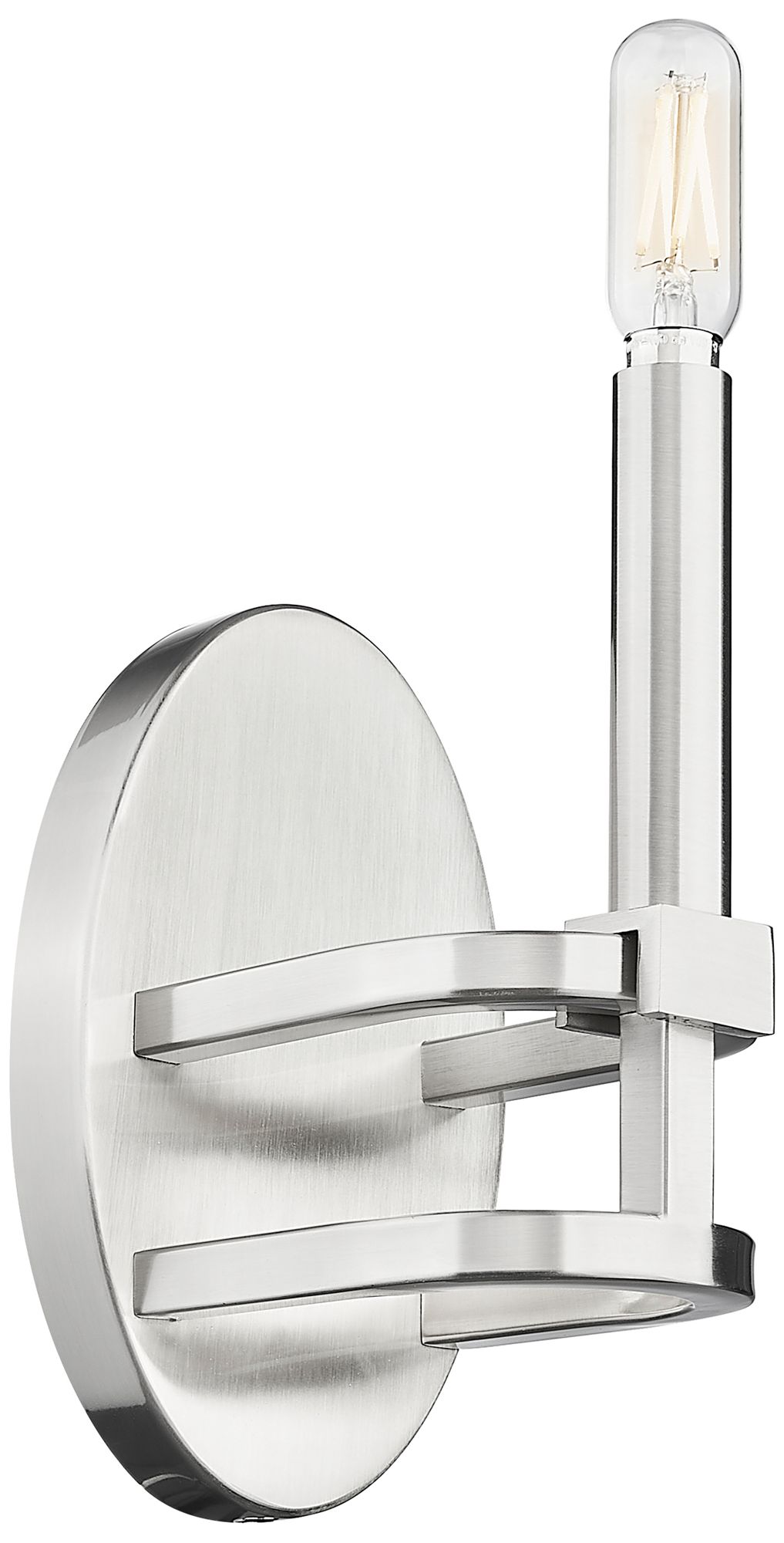 Downtown Urban Lexington 8" High Satin Nickel Wall Sconce