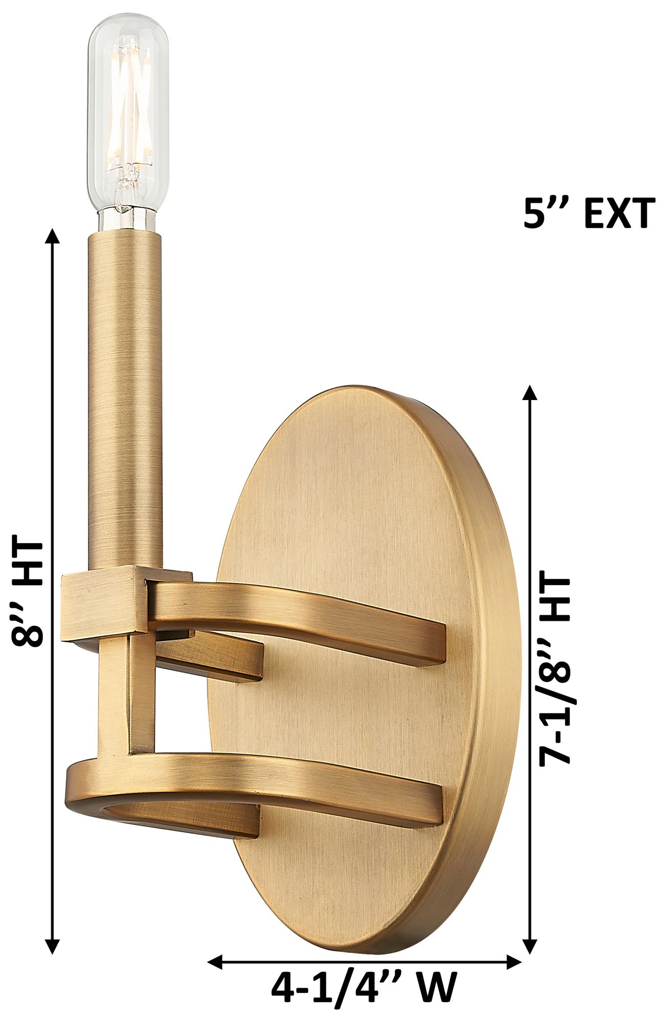 Image 3 Downtown Urban Lexington 8" High Satin Nickel Wall Sconce more views