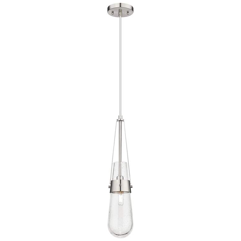 Image 1 Downtown Urban Milan 4 "W Cord Satin Nickel Pendant With Seedy Shade