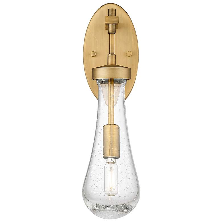 Image 2 Downtown Urban Owego 16 "H Brushed Brass Wall Sconce With Seedy Shade more views