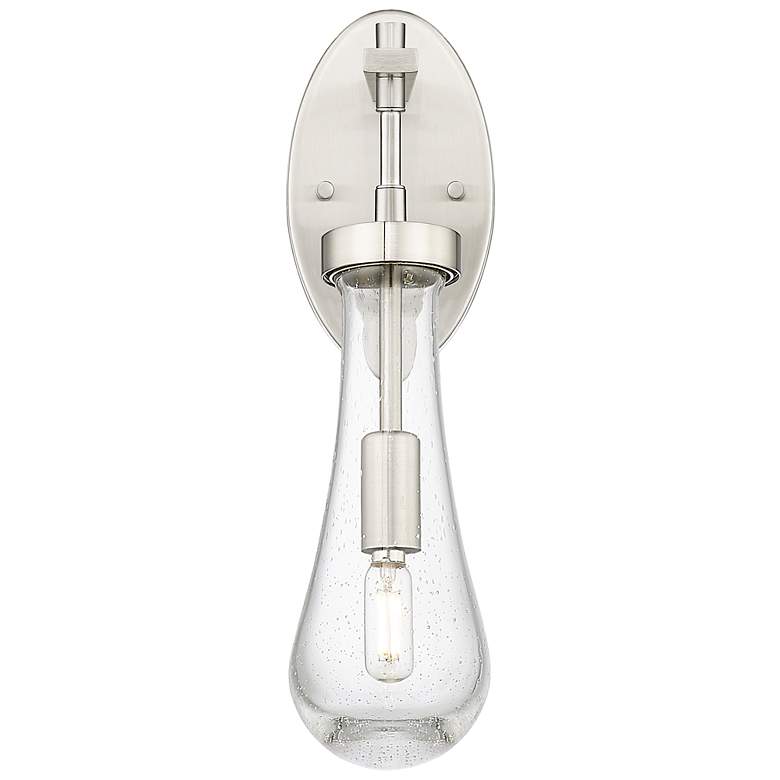 Image 2 Downtown Urban Owego 16 "H Satin Nickel Wall Sconce With Seedy Shade more views
