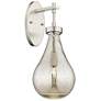 1_Downtown Urban Owego 18 "H Satin Nickel Wall Sconce With Mercury Shade