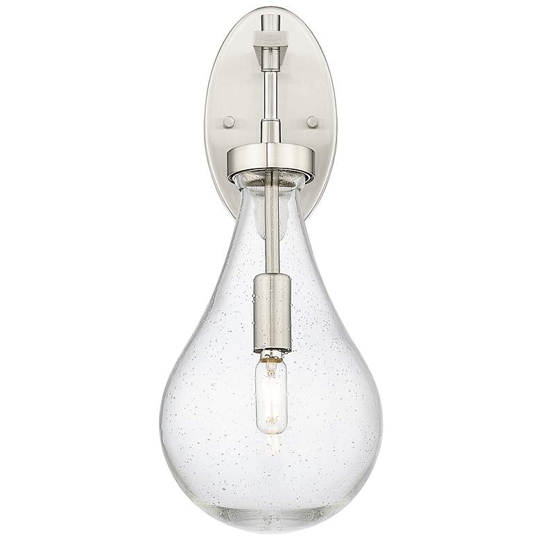 Image 2 Downtown Urban Owego 18 "H Satin Nickel Wall Sconce With Seedy Shade more views