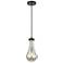 Downtown Urban Owego 5 "W Cord Matte Black Pendant With Mercury Shade
