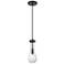 Downtown Urban Owego 5 "W Cord Matte Black Pendant With Seedy Shade