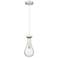 Downtown Urban Owego 5 "W Cord Satin Nickel Pendant With Seedy Shade