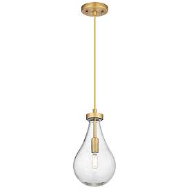 Image1 of Downtown Urban Owego 7 "W Cord Brushed Brass Pendant With Seedy Shade