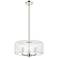 Downtown Windsor 16"W 3 Light Polished Nickel Pendant w/ Clear Shade