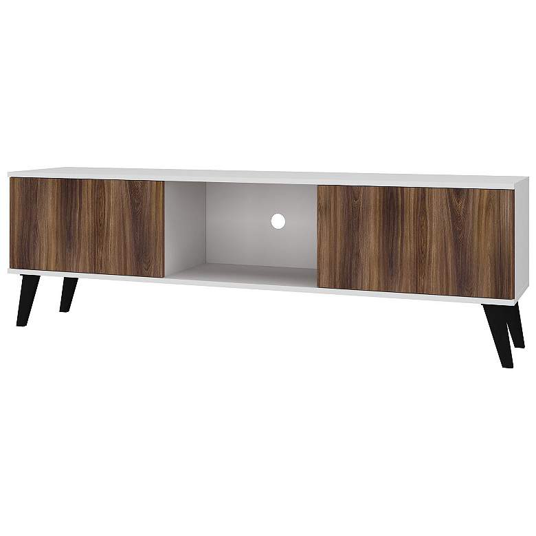 Image 1 Doyers 62.20 TV Stand in White and Nut Brown