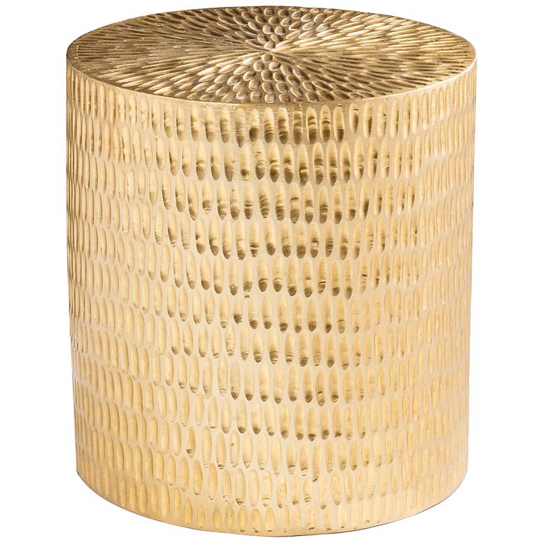 Image 2 Doylin 17" Wide Gold Round Accent Table