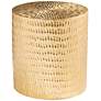 Doylin 17" Wide Gold Round Accent Table