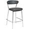 Draco 25 1/2" Gray Leatherette Counter Stool