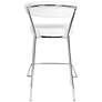 Draco 25 1/2" White Leatherette Counter Stools Set of 2