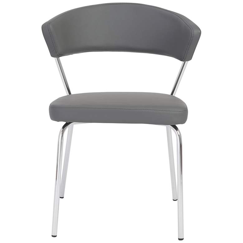 Image 1 Draco Gray Leatherette Side Chair