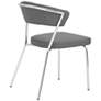Draco Gray Leatherette Side Chair