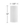 2_Dragana White Sandstone Linen Lamp Shade 5.5x5.5x12 (Uno) more views