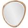 Dragmar Natural Wood 20" x 22" Asymmetrical Wall Mirror