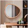 2_Dragmar Natural Wood 20" x 22" Asymmetrical Wall Mirror more views