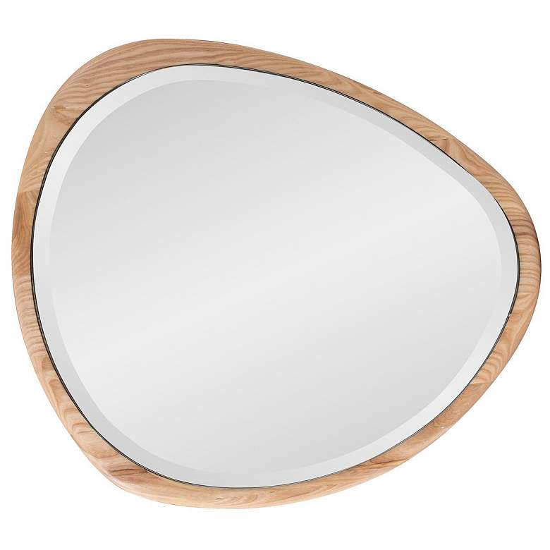 Image 6 Dragmar Natural Wood 20" x 22" Asymmetrical Wall Mirror more views