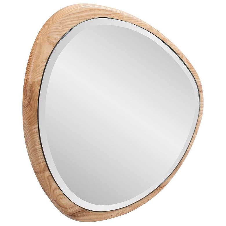 Image 7 Dragmar Natural Wood 20" x 22" Asymmetrical Wall Mirror more views