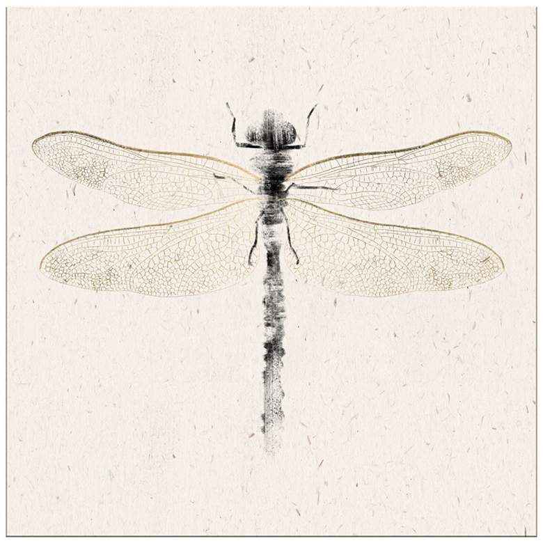 DragonFly 20&quot; Square Giclee Canvas Wall Art