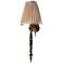 Dragonfly Column 31" High Black and Gold Torch Wall Sconce