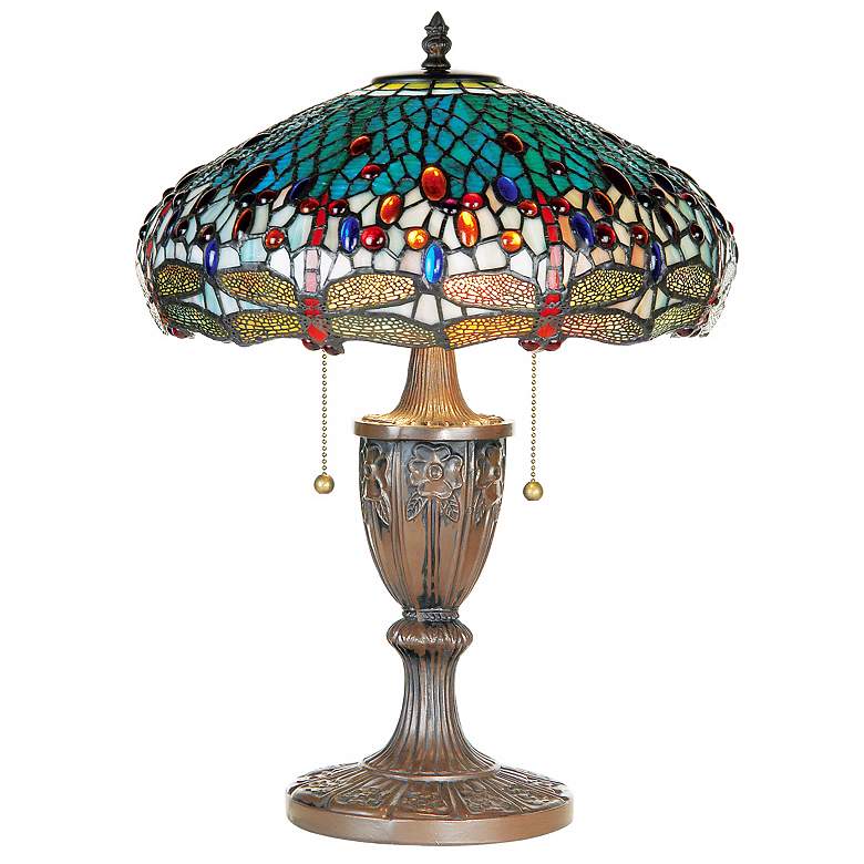 Image 1 Dragonfly Tiffany Style Table Lamp