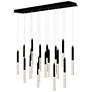 1_Dragonswatch 48" Wide Black 18-Light LED Linear Pendant