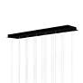 5_Dragonswatch 48" Wide Black 18-Light LED Linear Pendant more views