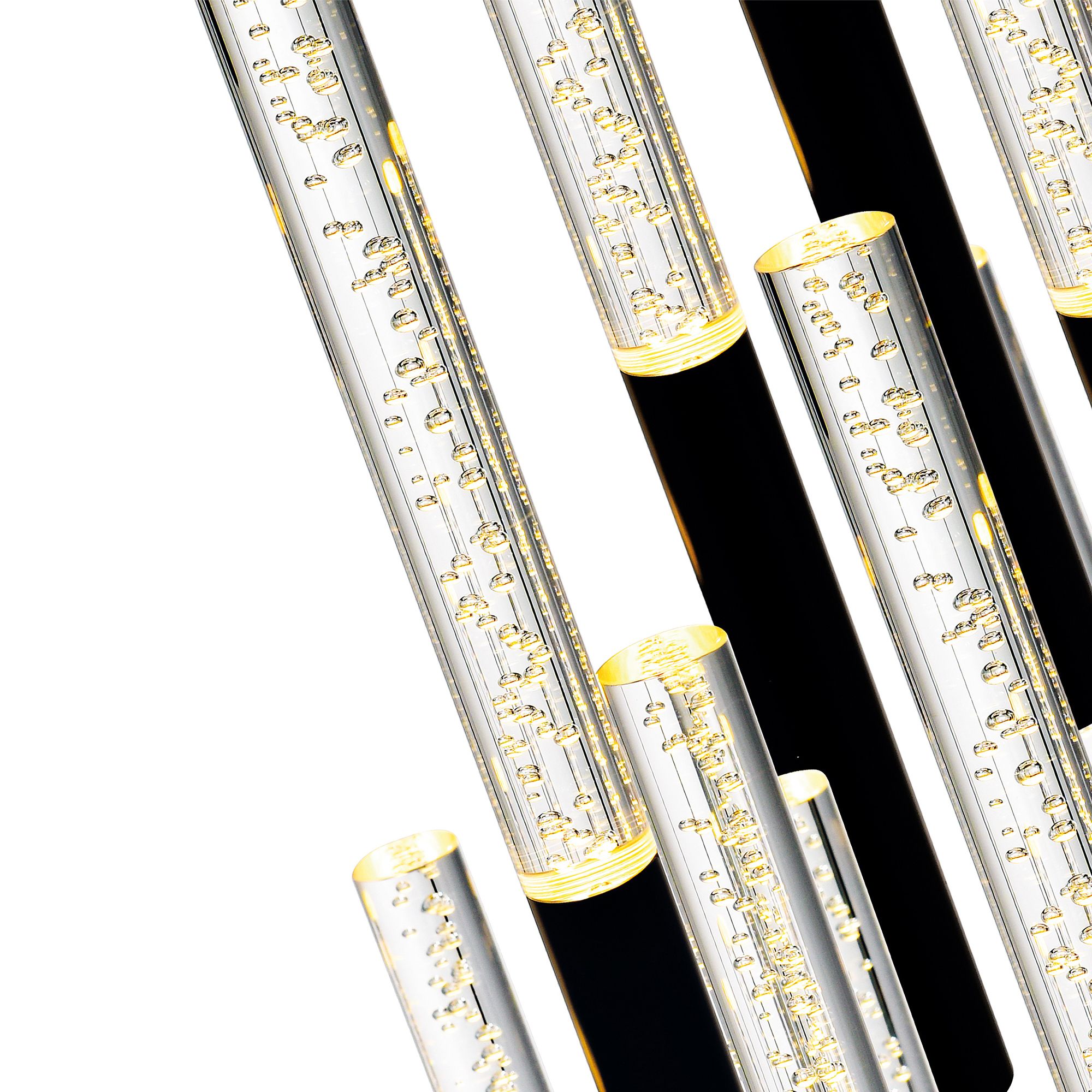 Image 4 Dragonswatch Integrated LED 48in 12 Pendant Black Chandelier more views