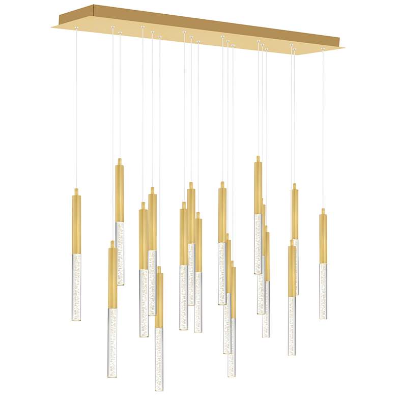 Image 1 Dragonswatch Integrated LED Satin Gold Chandelier