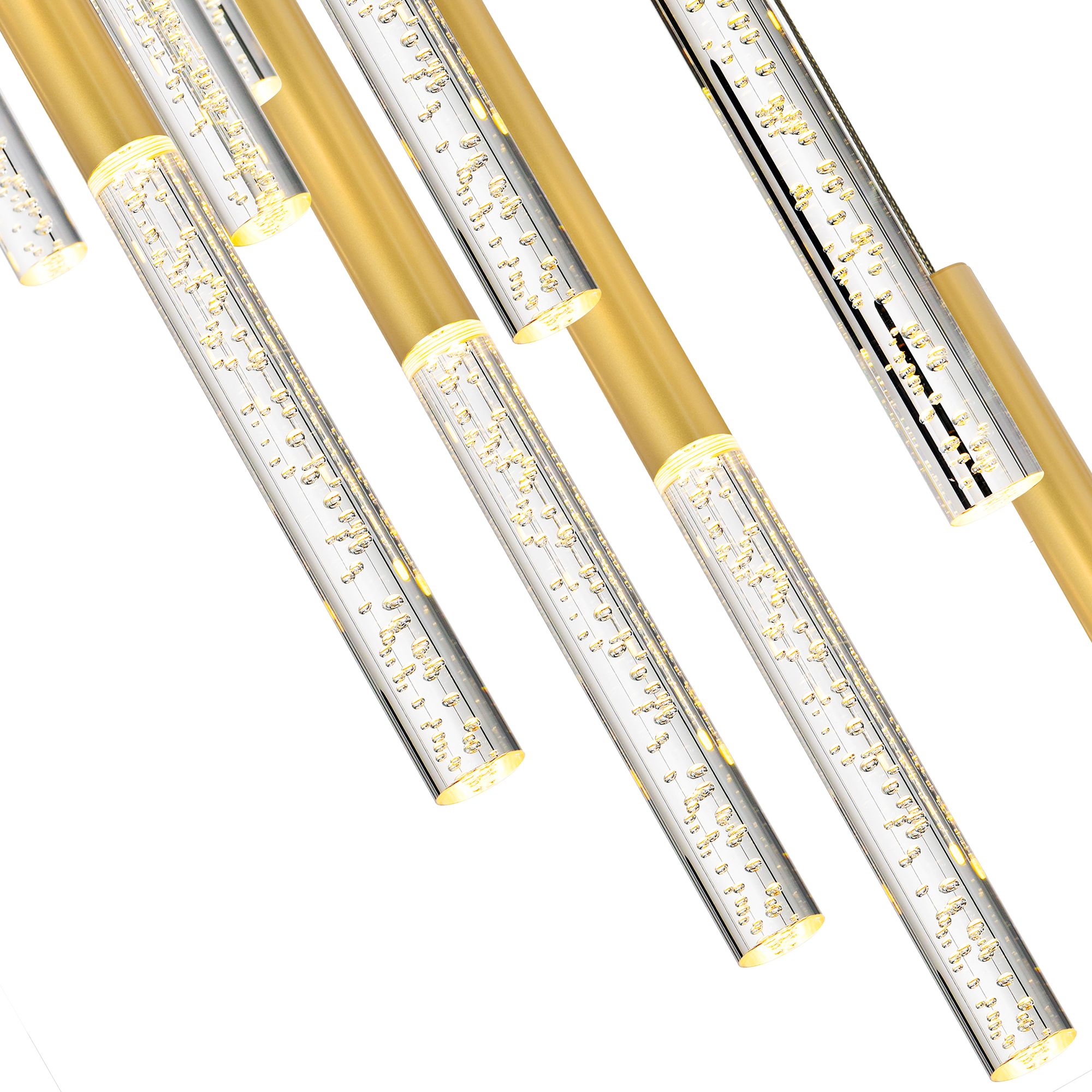 Image 3 Dragonswatch Integrated LED Satin Gold Chandelier more views