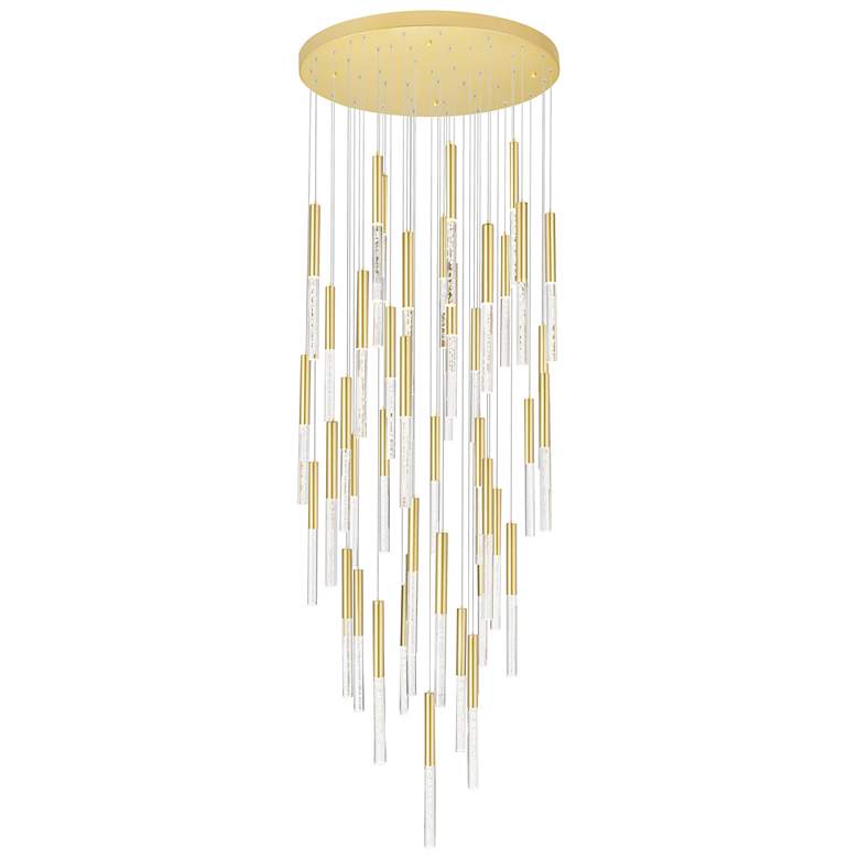 Image 1 Dragonswatch LED Integrated Chandelier with Satin Gold Finish