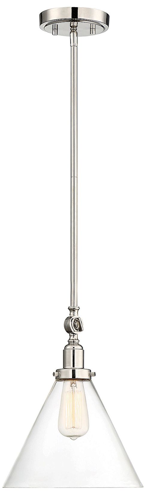 Drake 1-Light Pendant in Polished Nickel