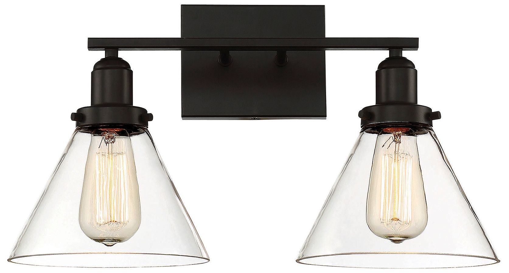 Drake 2-Light Bathroom Vanity Light in English Bronze