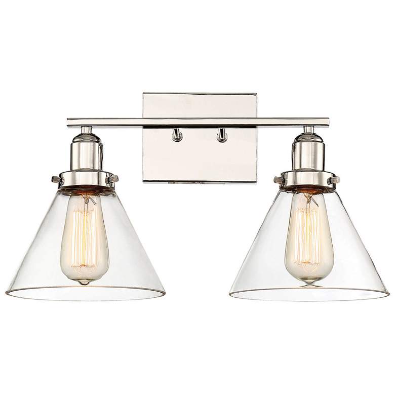 Image 1 Drake 2-Light Bathroom Vanity Light in Polished Nickel