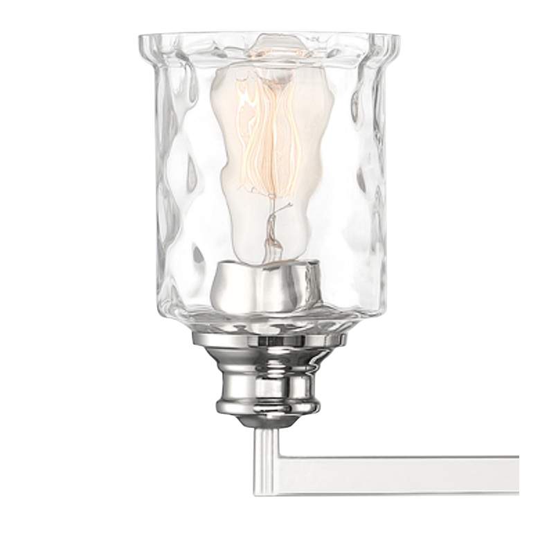 Image 2 Drake 24" Wide Polished Nickel Metal 3-Light Bath Light more views