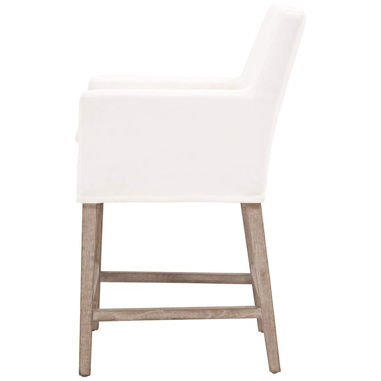 Image 5 Drake 27 1/2" Peyton-Pearl Fabric Counter Stool more views
