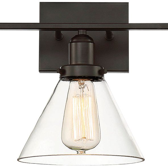 Image 2 Drake 3-Light Bathroom Vanity Light in English Bronze more views