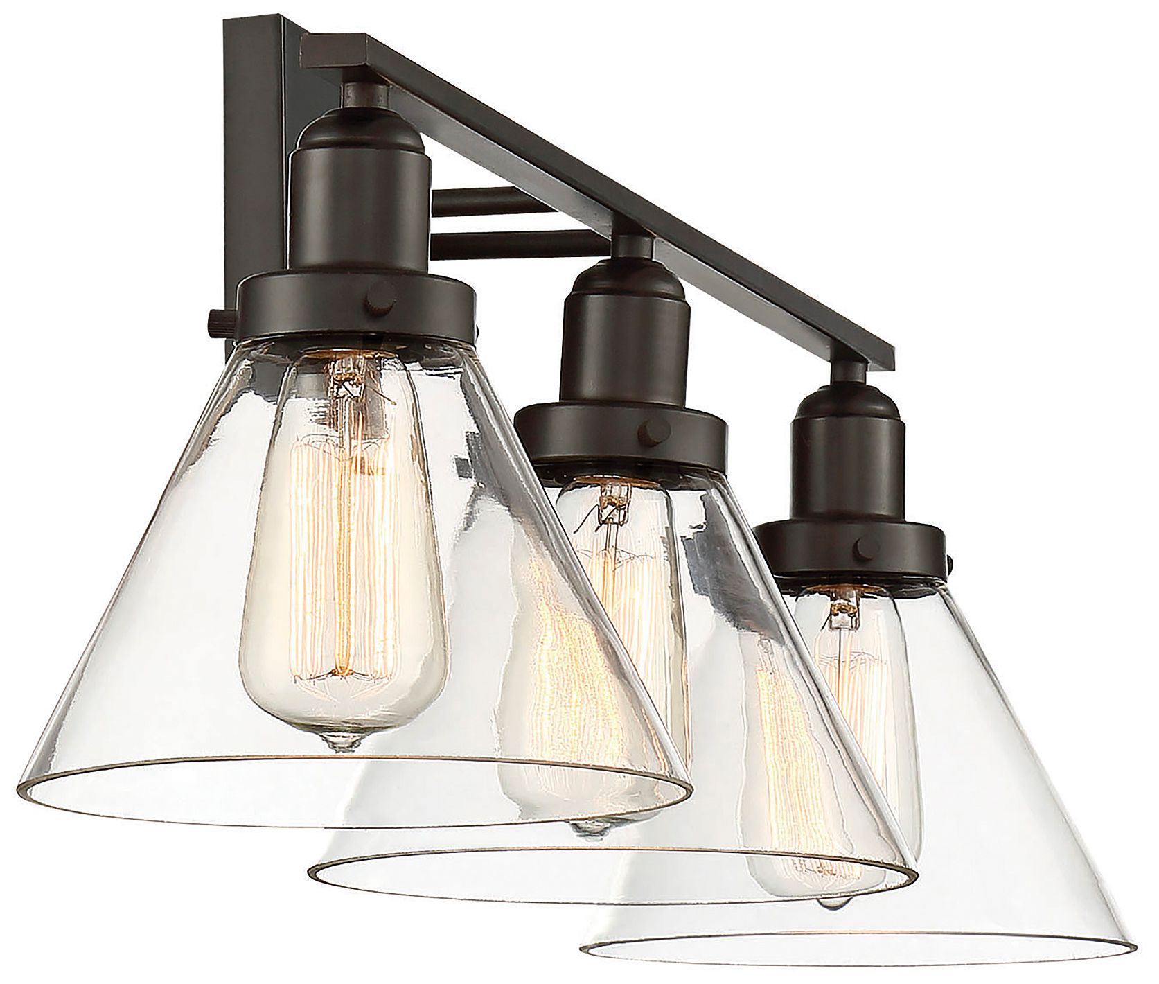 Image 3 Drake 3-Light Bathroom Vanity Light in English Bronze more views