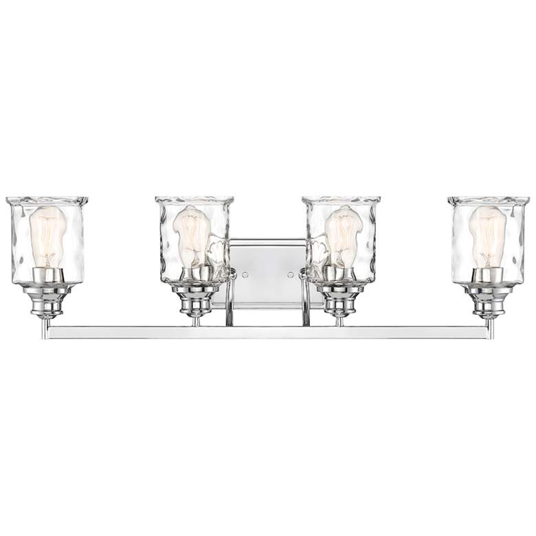 Image 1 Drake 32" Wide Polished Nickel Metal 4-Light Bath Light