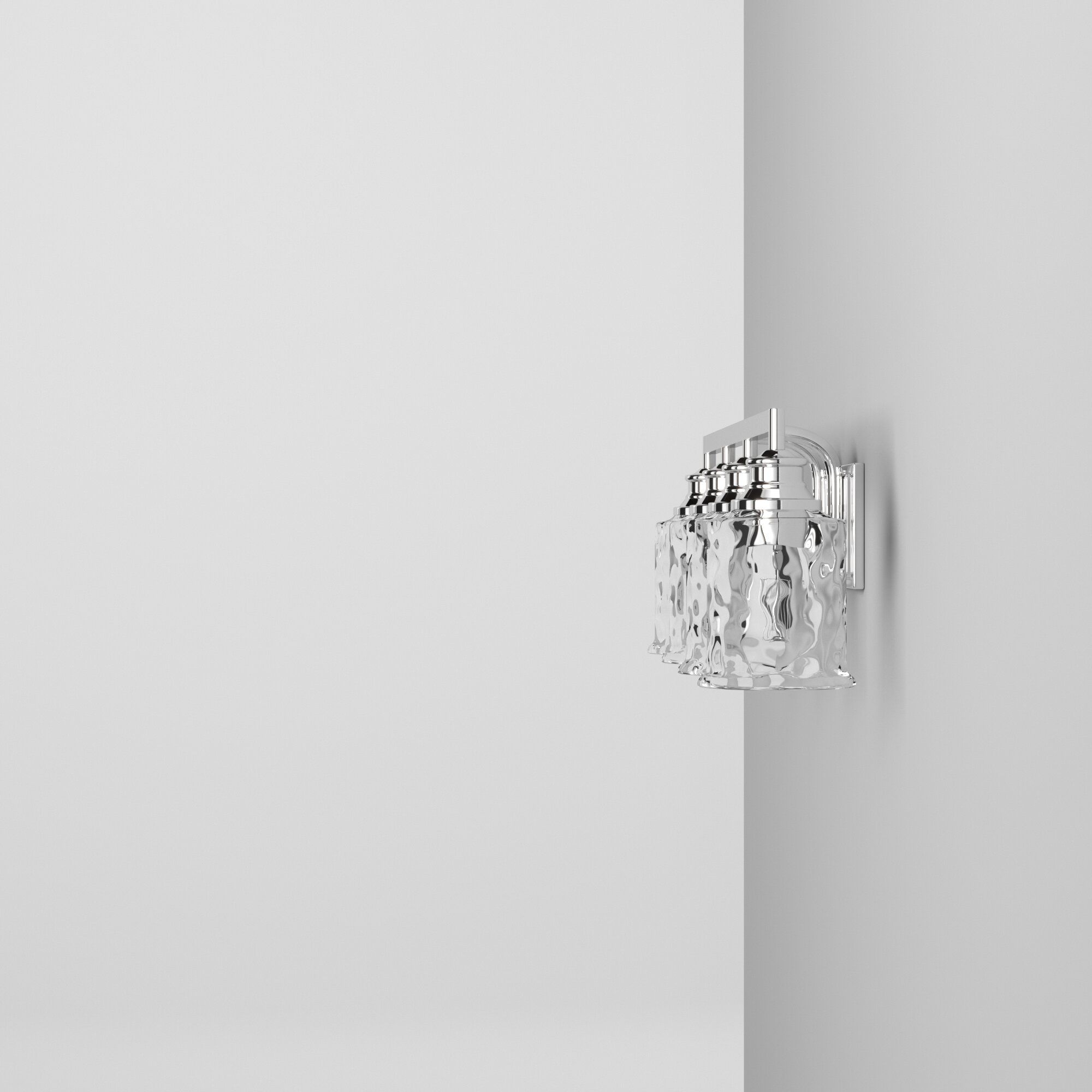 Image 5 Drake 32" Wide Polished Nickel Metal 4-Light Bath Light more views